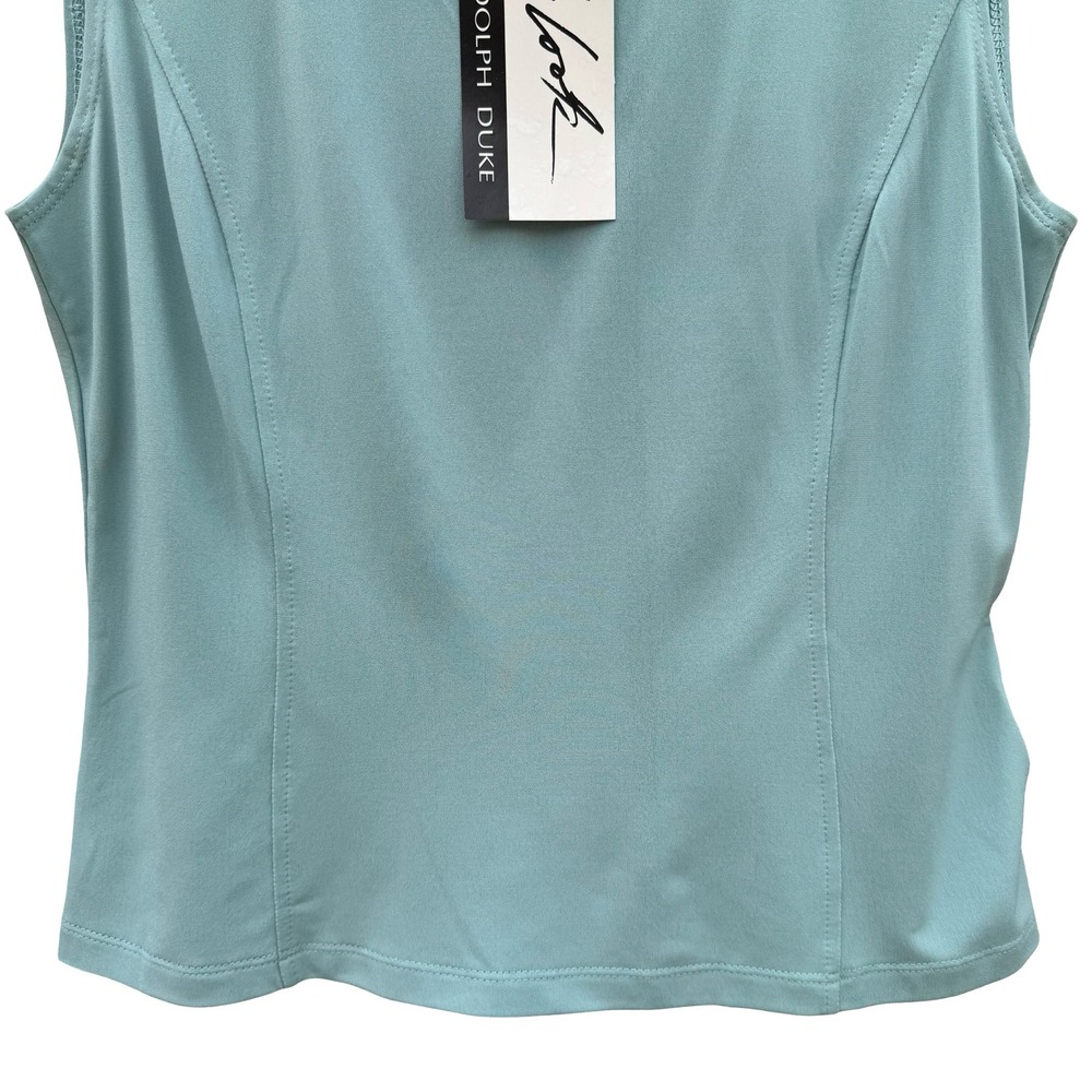 Randolph Duke Minimalist Sleeveless Scoop Neck Blouse Pastel Green Womens S NWT - Picture 4 of 7